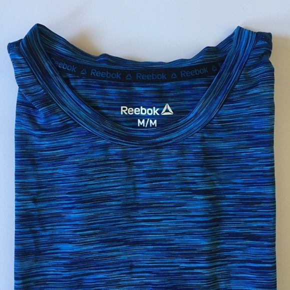 Reebok Short Sleeve Heather Navy (M) - Picture 3 of 8